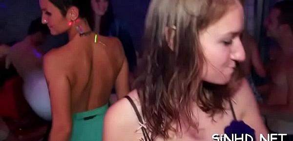  Naughty hotties are giving explicit pleasures during party